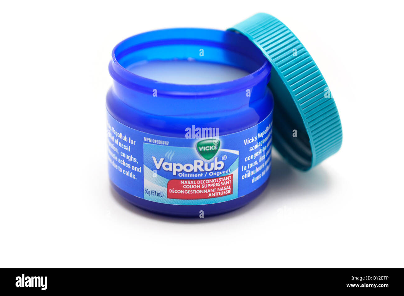 VapoRub Ointment, Nasal decongestant, Cough Suppressant Stock Photo