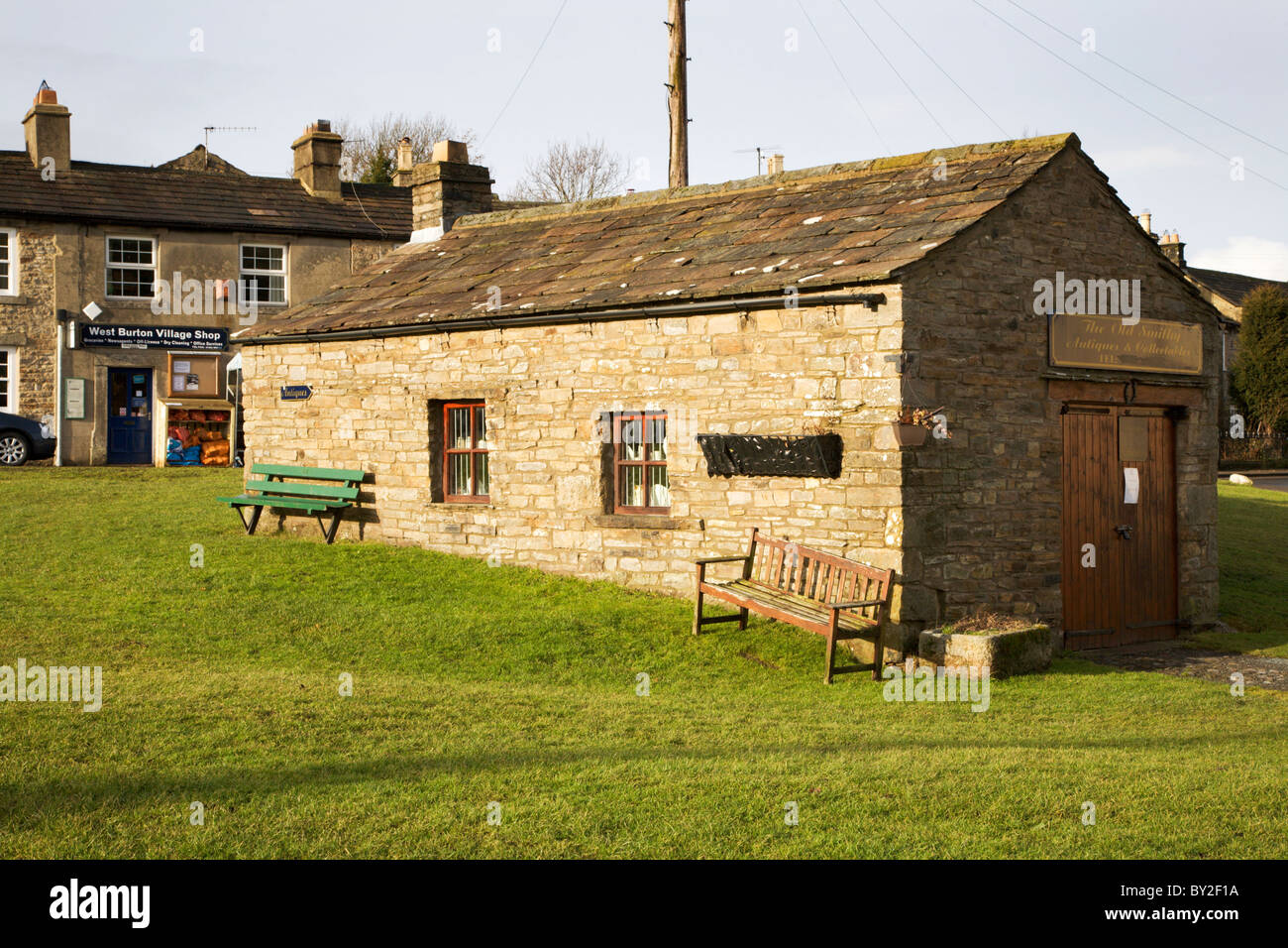 Old Smithy Building on the Village Green West Burton Yorkshire Dales