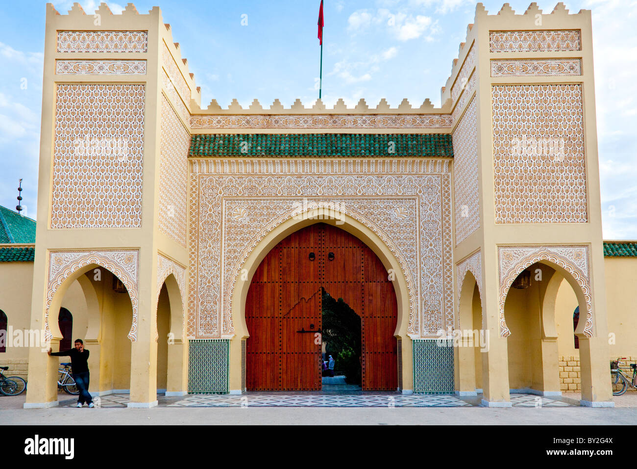 The entrance gate to the Shrine of Moulay Ali alSharif, Tafilalt Oasis