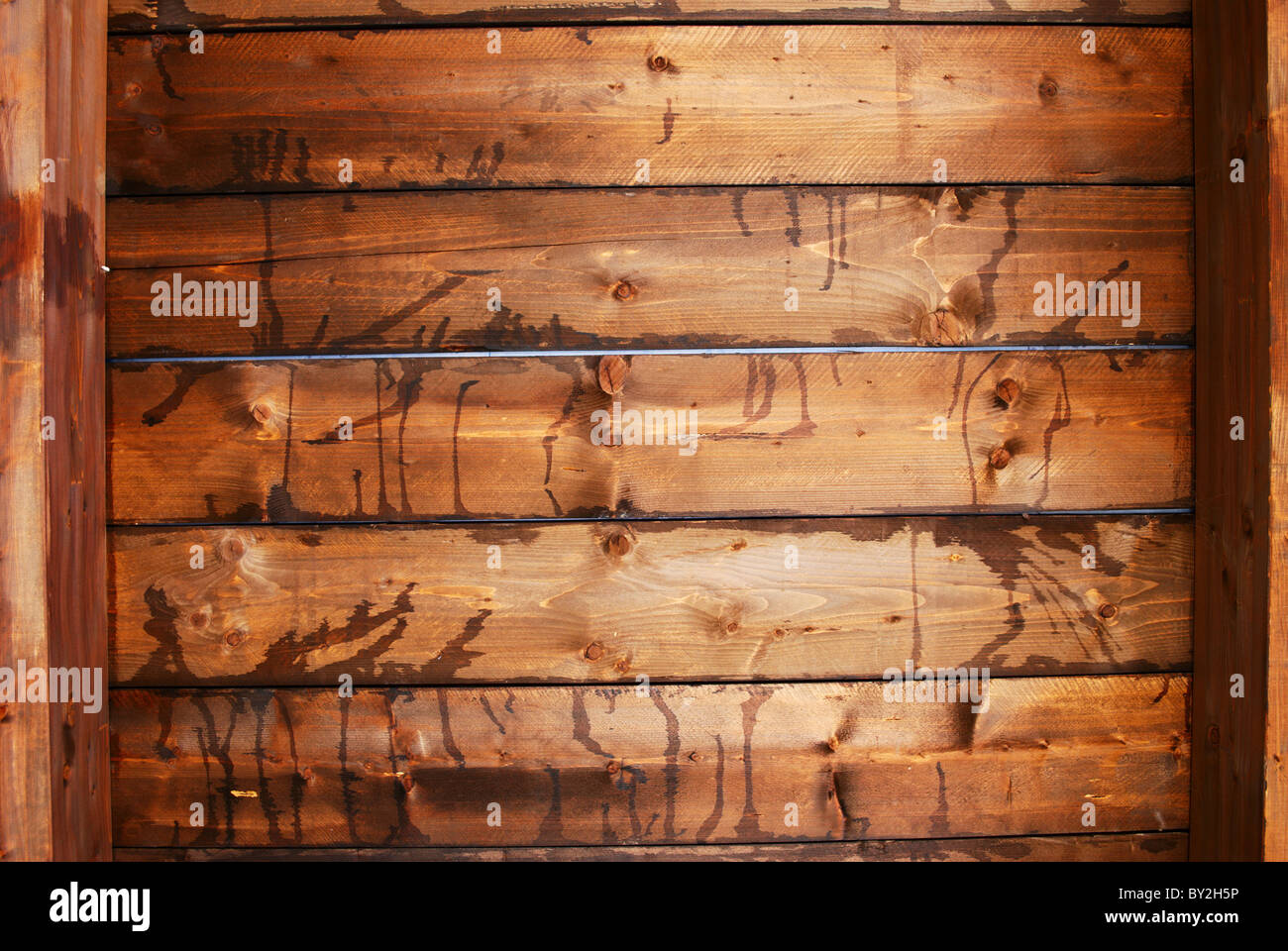Dark Stained Wood Beam Ceiling Stock Photo 33863474 Alamy
