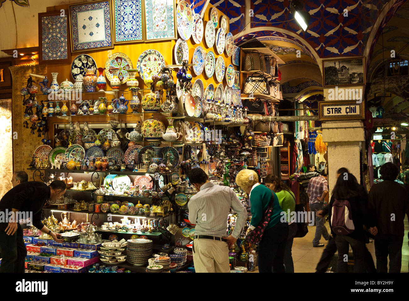 WASHINGTON DC, USA A store selling ceramics in Istanbul's Grand