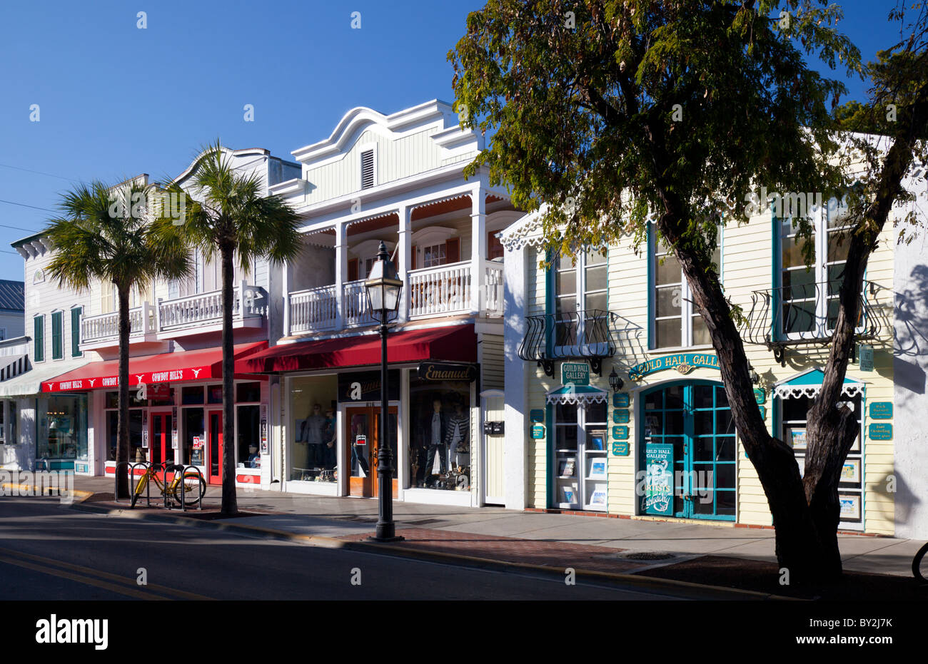 Shops in Duval Street, Key West, Florida, USA Stock Photo Alamy