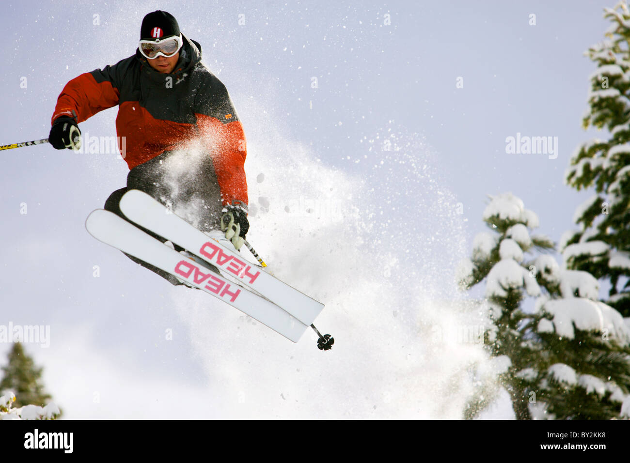 Skiing in Lake Tahoe Stock Photo Alamy