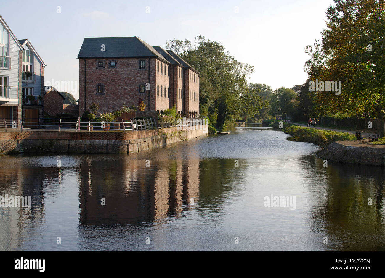 The canal basin at Chichester. West Sussex. England. With converted