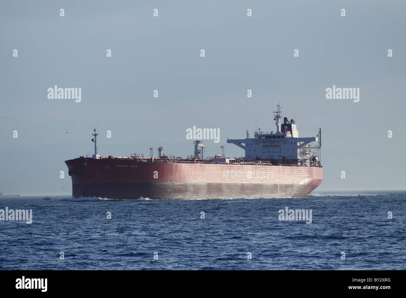 Supertanker in the Sea of Marmara Stock Photo
