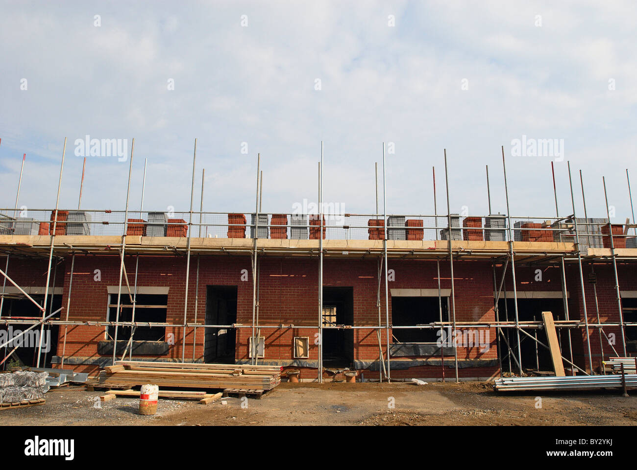 New housing development under construction England UK Stock Photo Alamy