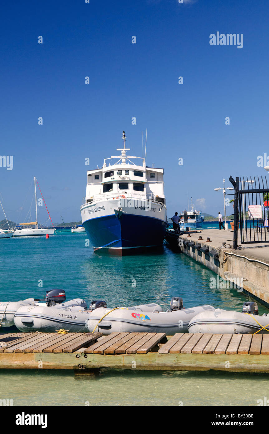 ST JOHN, US Virgin Islands The interisland ferry pulls up against