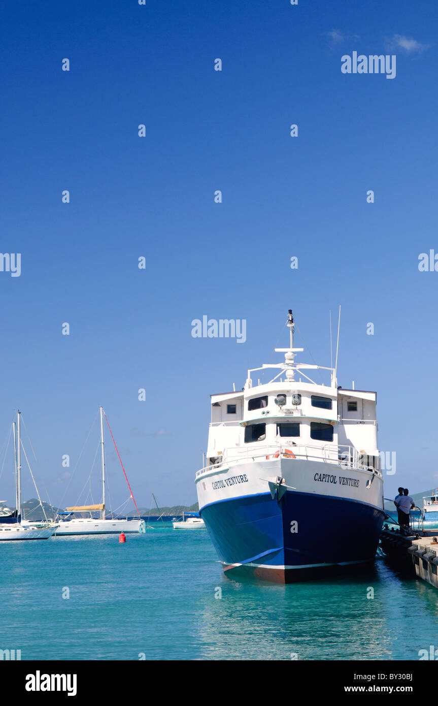 ST JOHN, US Virgin Islands The interisland ferry pulls up against