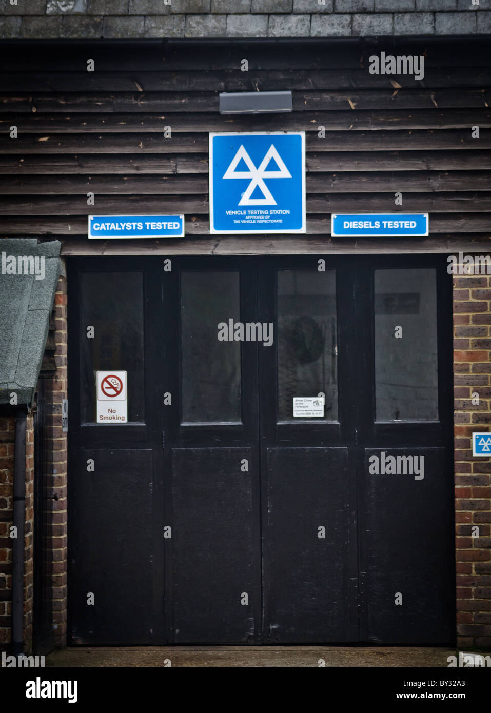 MOT testing centre Stock Photo