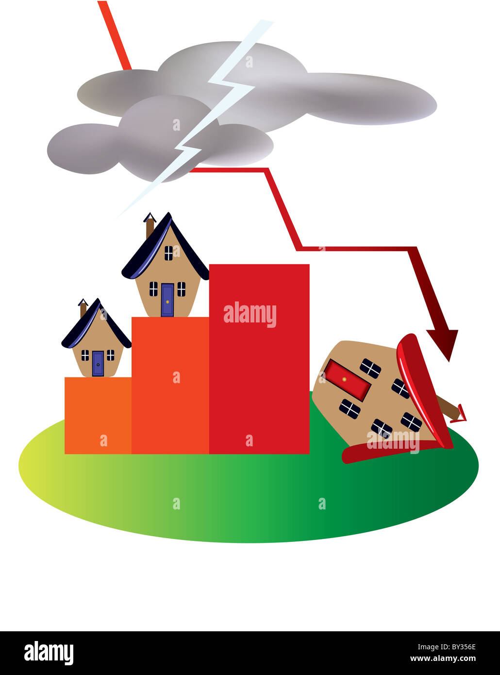 Property market crash Stock Photo Alamy