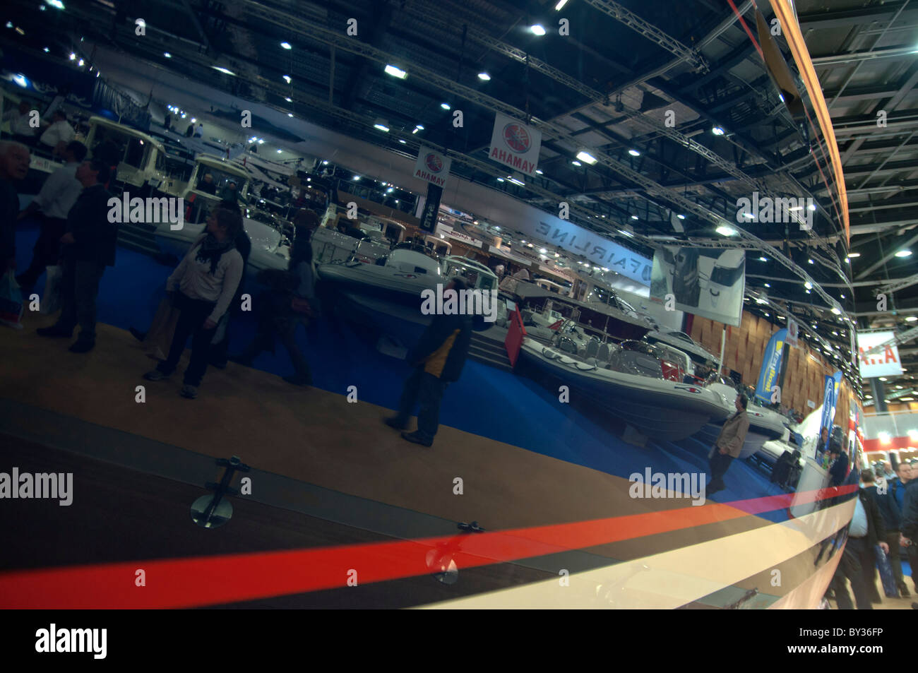 London Boat show excel exhibition center east London Stock Photo Alamy