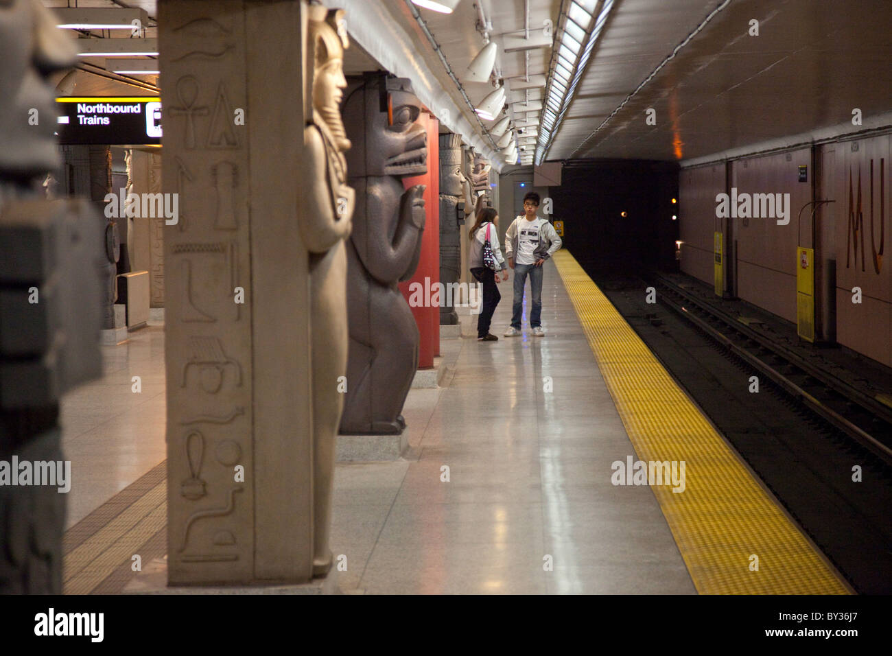 Museum station stop Toronto Subway Ontario Canada Stock Photo Alamy