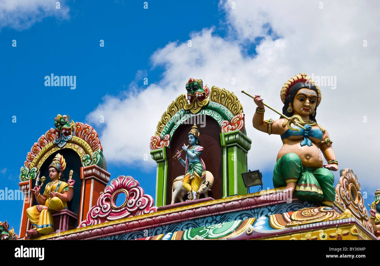 Tamil Temple in Port Louis, Mauritius Stock Photo