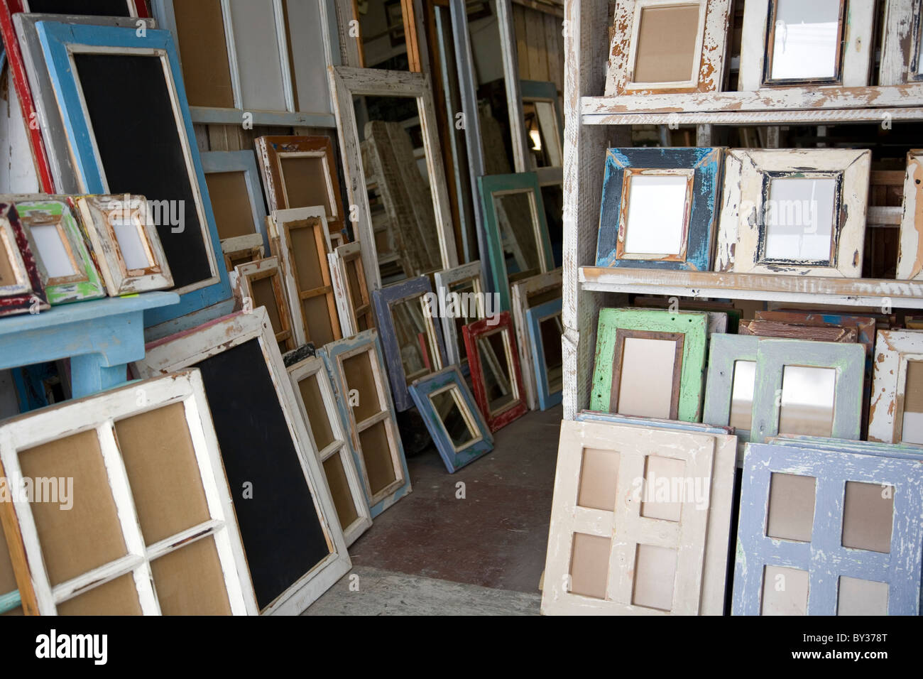 Distressed Picture Frames Stock Photo