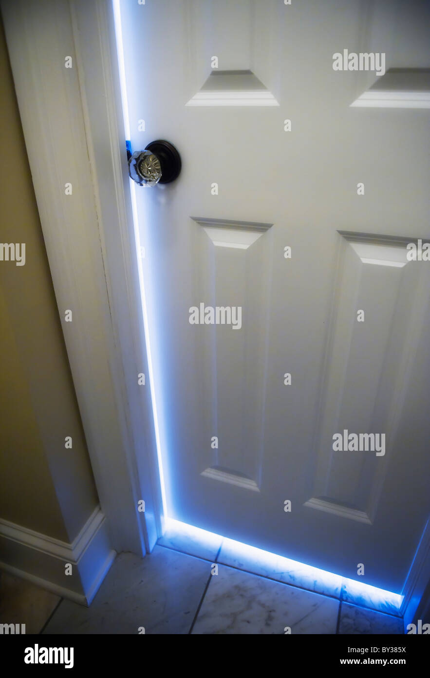 Sunlight shining through open door Stock Photo Alamy