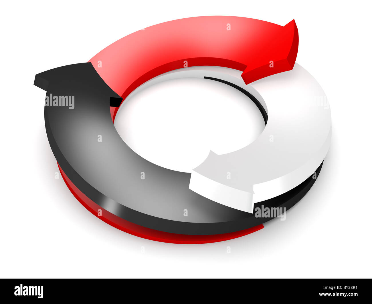 Red arrow 3d curve hi-res stock photography and images - Alamy