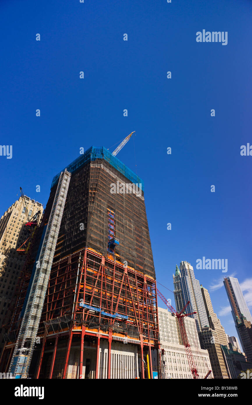 USA, New York, New York City, Construction site of World Trade Center