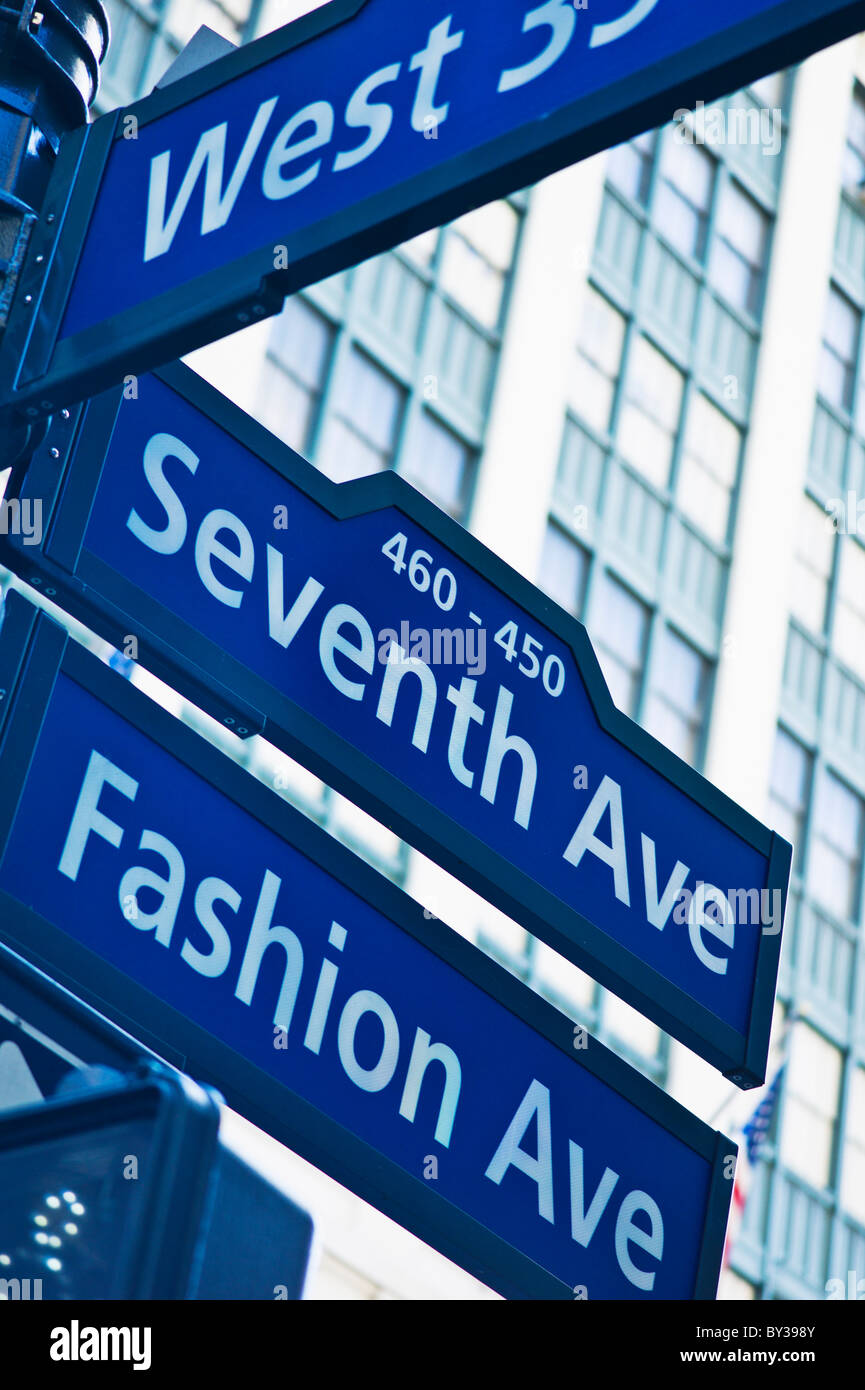  Fashion Avenue Street Sign Photography Print, Fashion