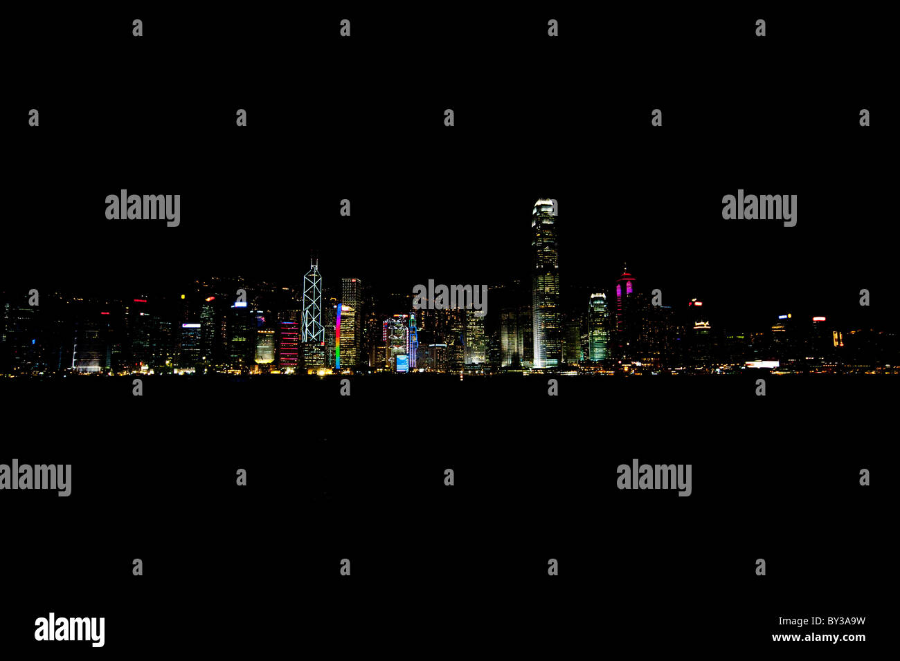 Hong Kong Light Show Stock Photo - Alamy