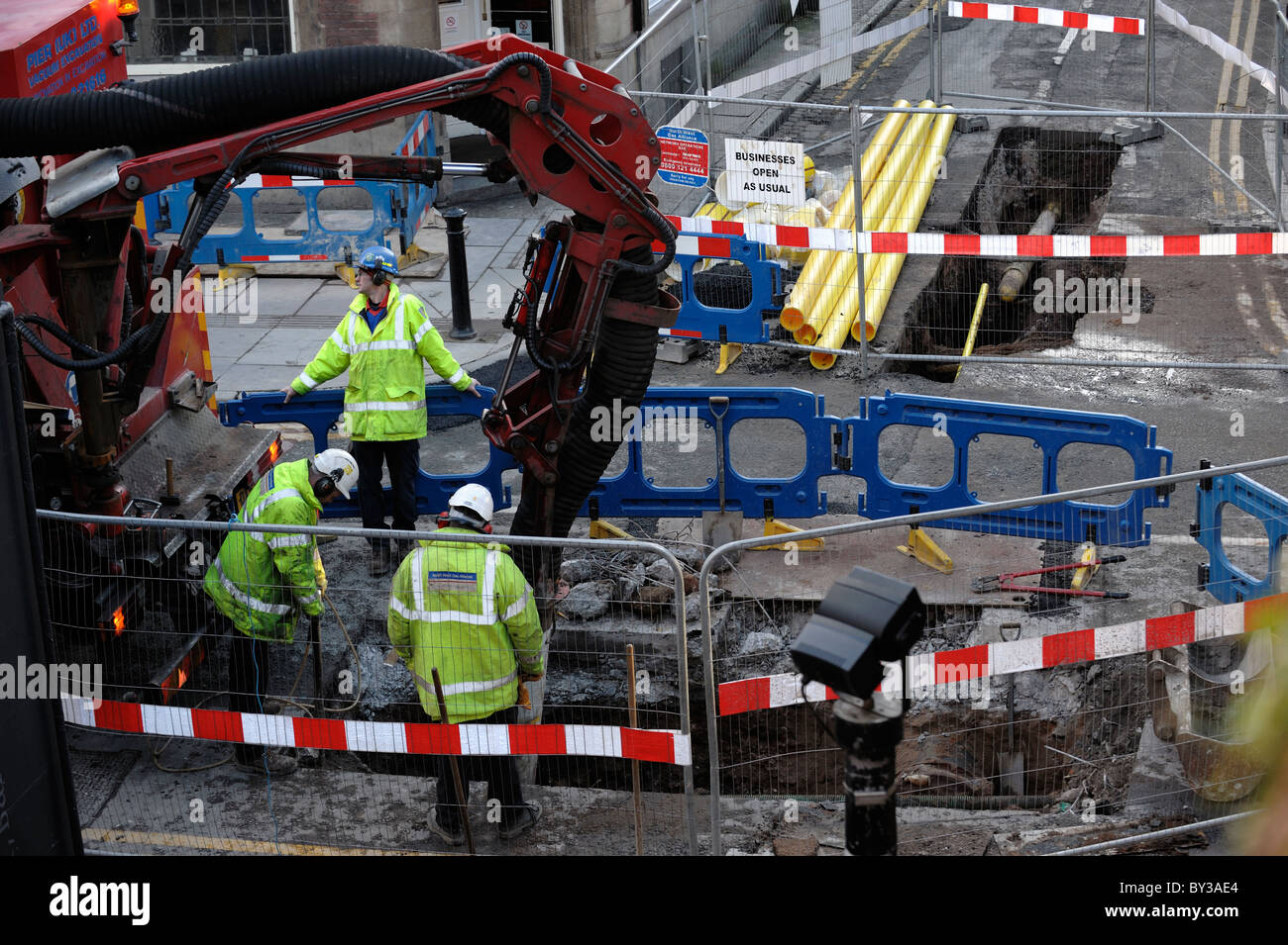 Gas Main Repairs Stock Photo 33880172 Alamy