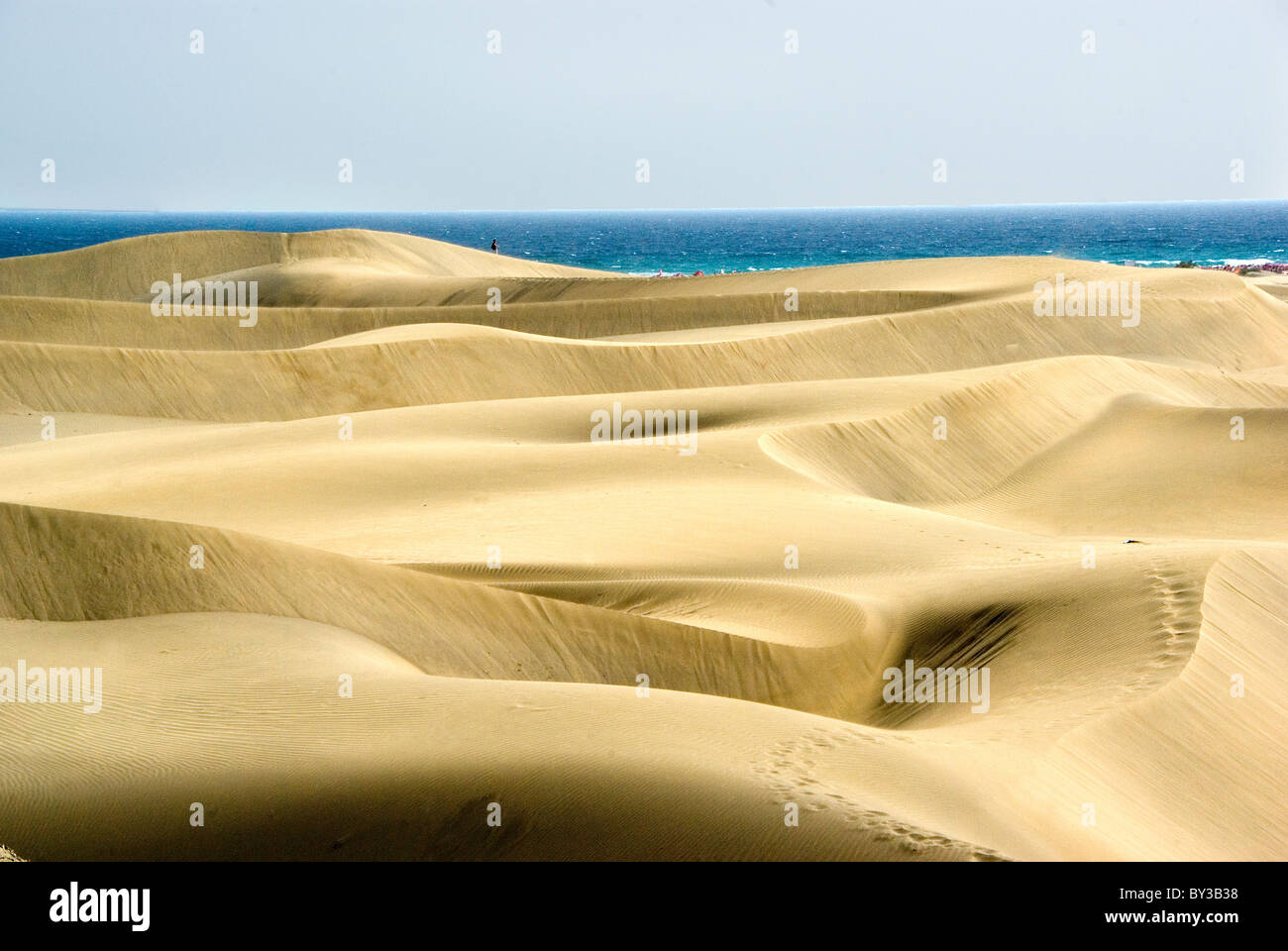 Maspalomas Sand Dunes Stock Photo