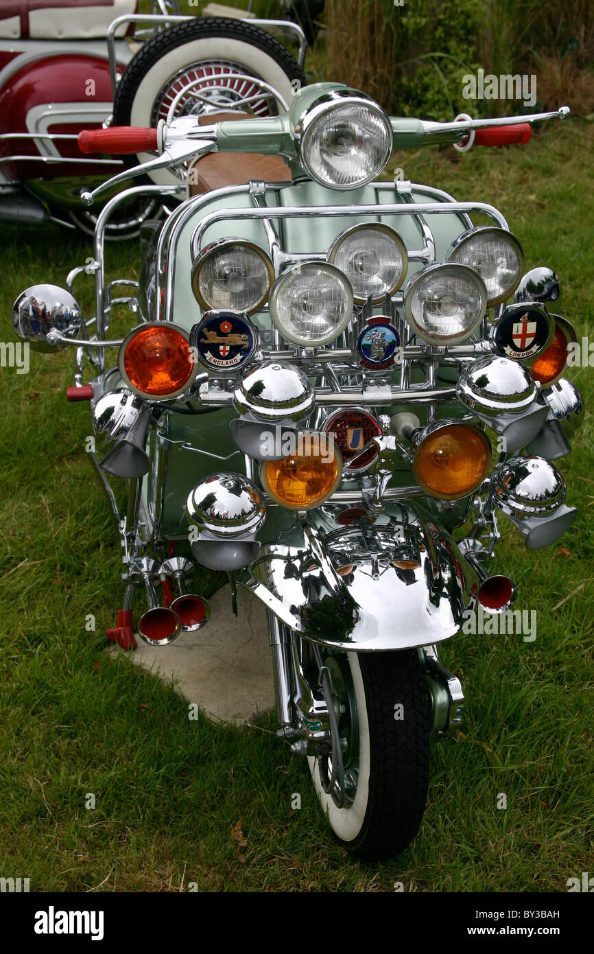 Classic chic Italian Lambretta motor Scooter 1960's Stock Photo Alamy