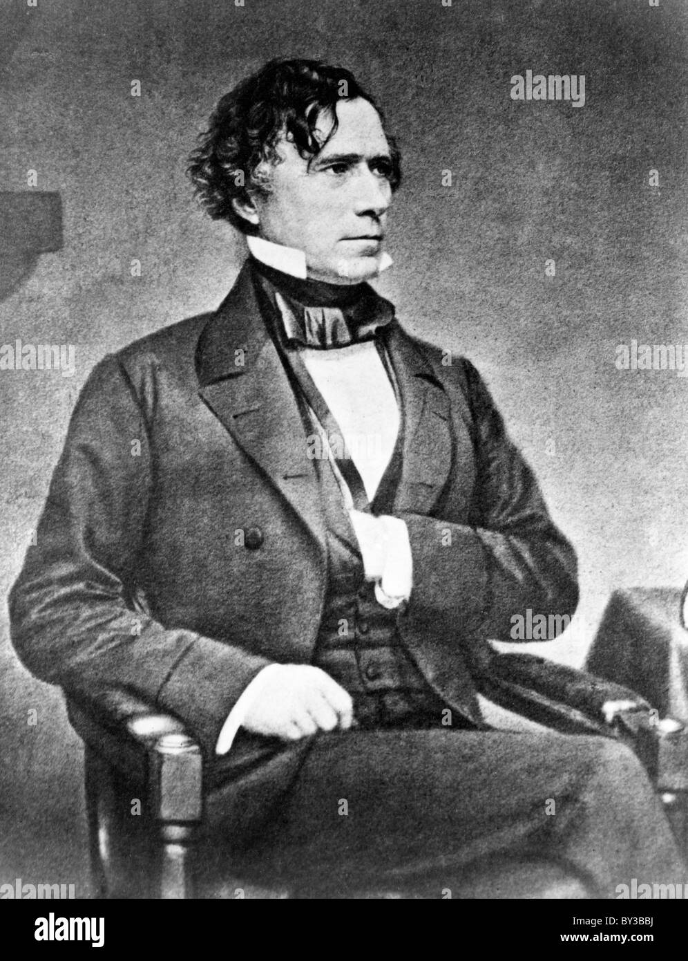 Franklin Pierce, President Franklin Pierce was the 14th President of the United States. Stock Photo