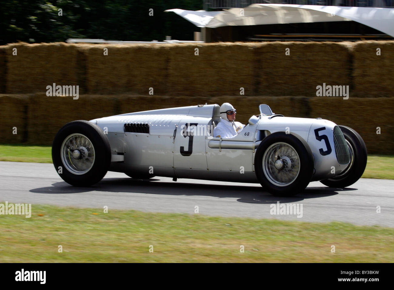 Auto Union race car  at the Goodwood Festival Speed Stock Photo