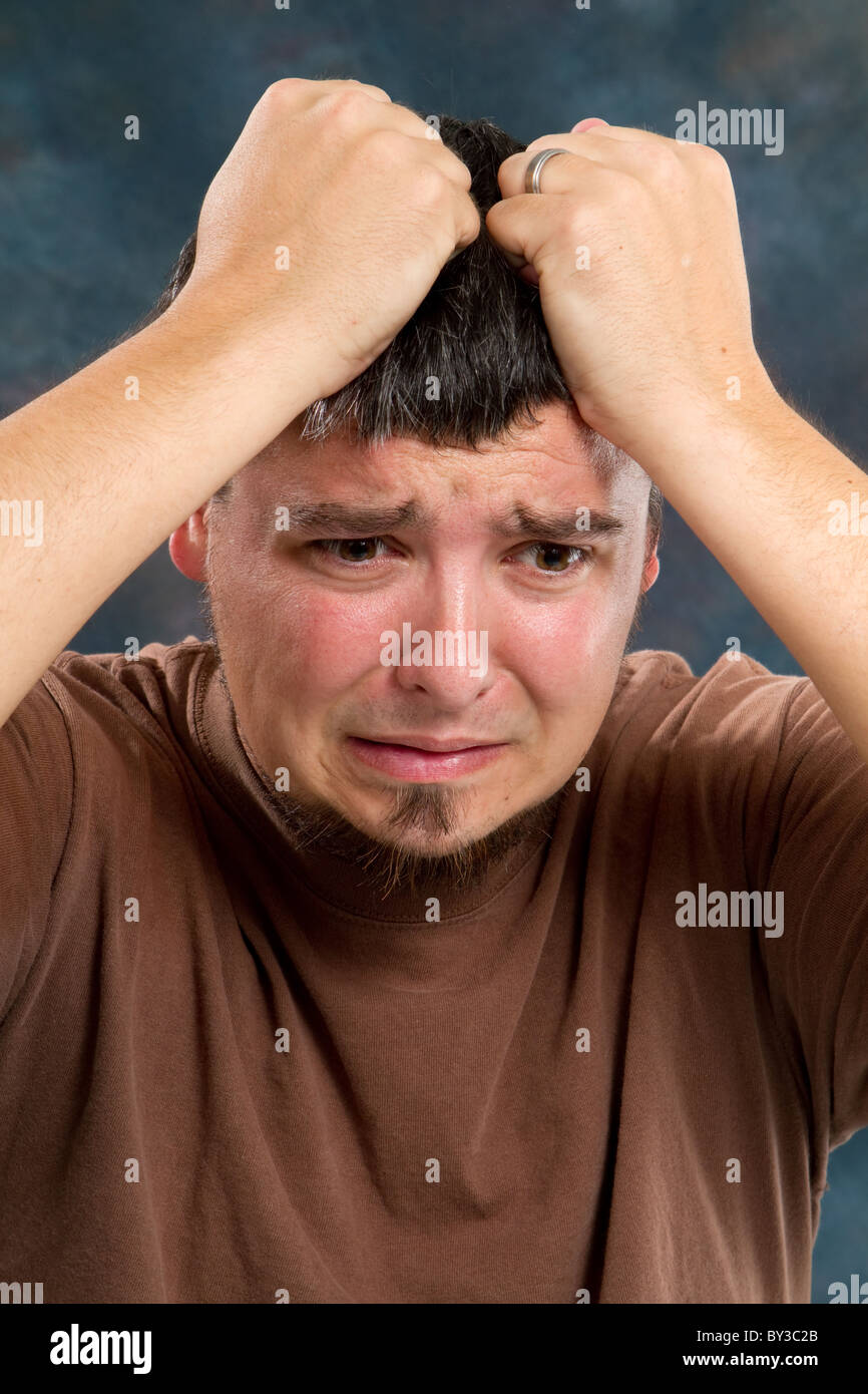 Hair pulling and anxiety hires stock photography and images Alamy
