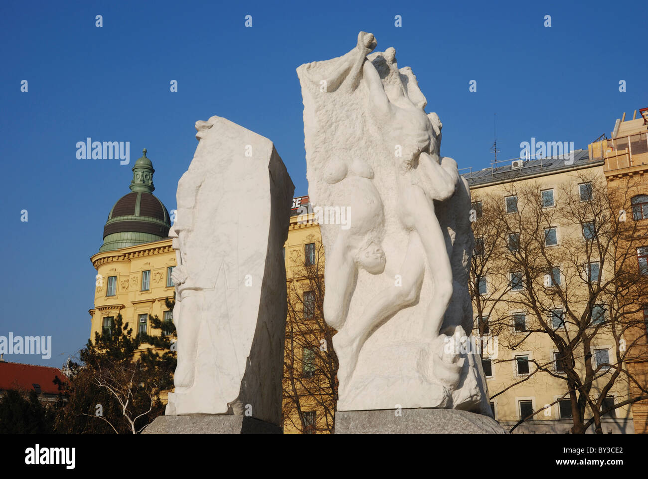 Memorial against War and Fascism, Albertinaplatz, Vienna, Austria. Stock Photo