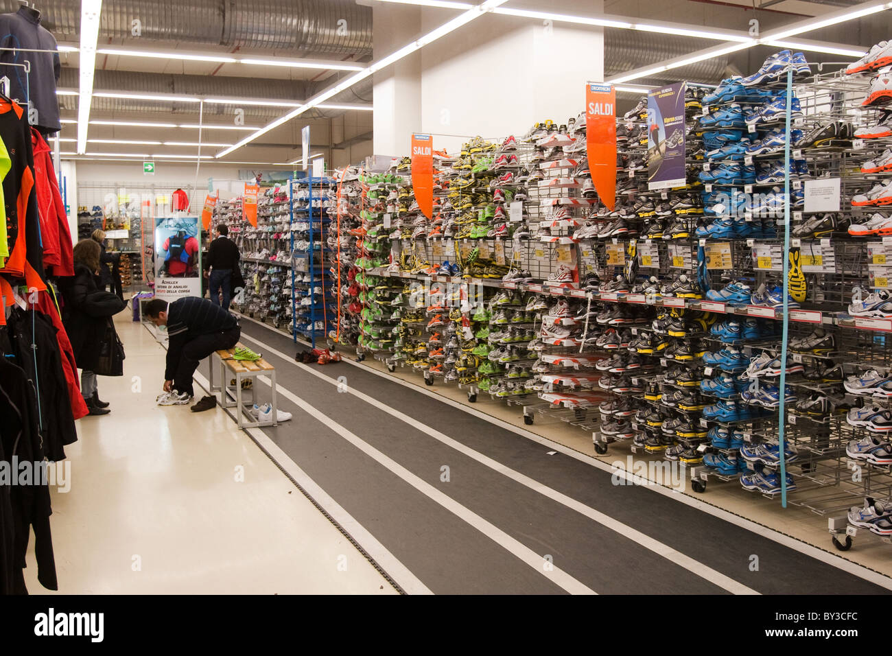 Decathlon" sport and sportswear hypermarket company store in Rome Italy  Europe Stock Photo - Alamy