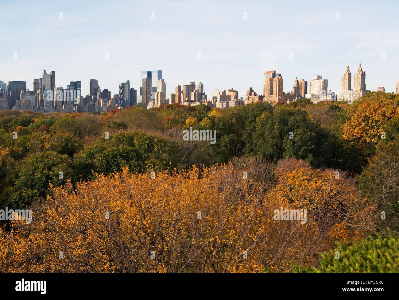 USA, New York City, Manhattan skyline from Central Park Stock Photo - Alamy