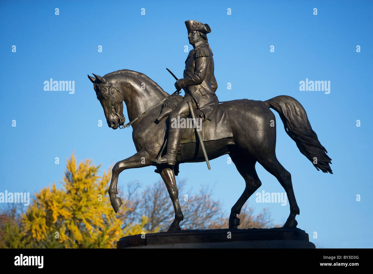 USA, Massachusetts, Boston, Washington statue in Public Garden