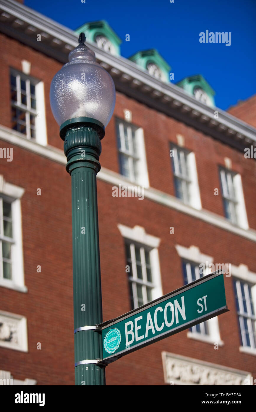 USA, Massachusetts, Boston, Beacon Street sign Stock Photo - Alamy