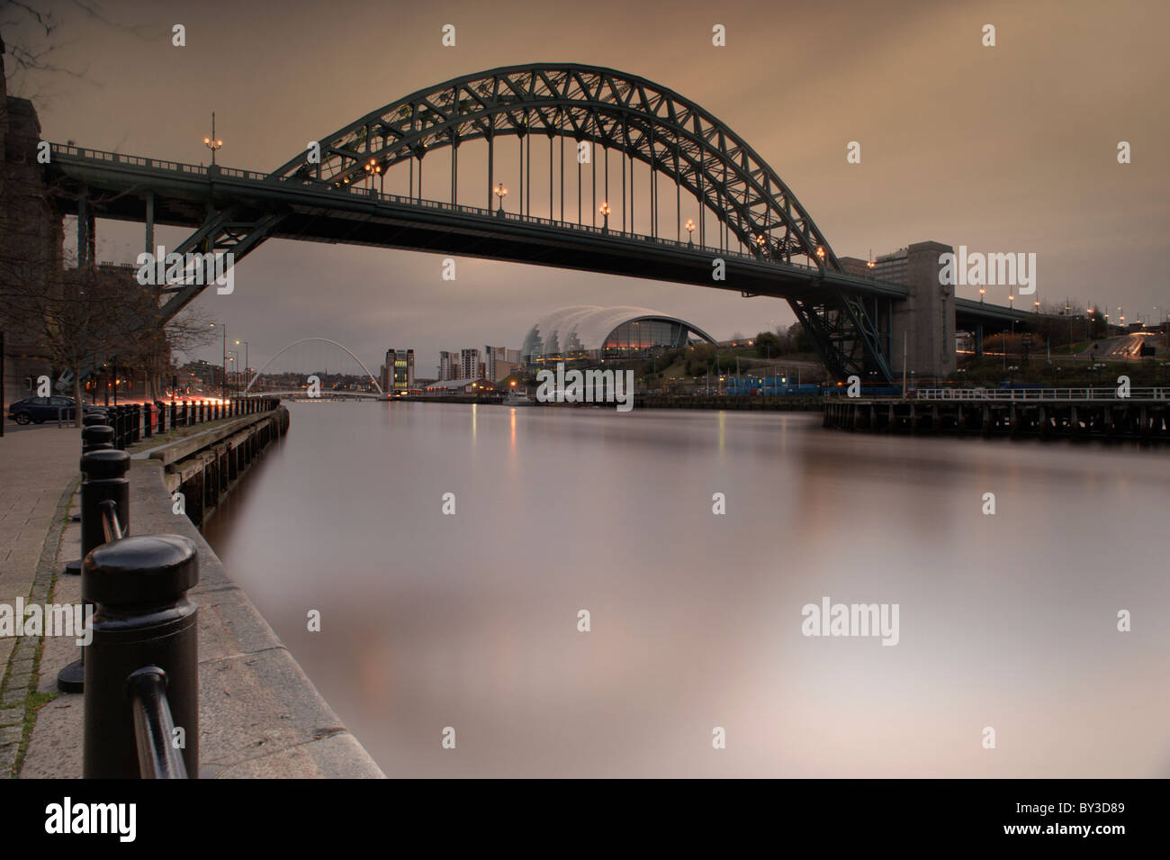 Tyne Bridge - Long Exposure Stock Photo