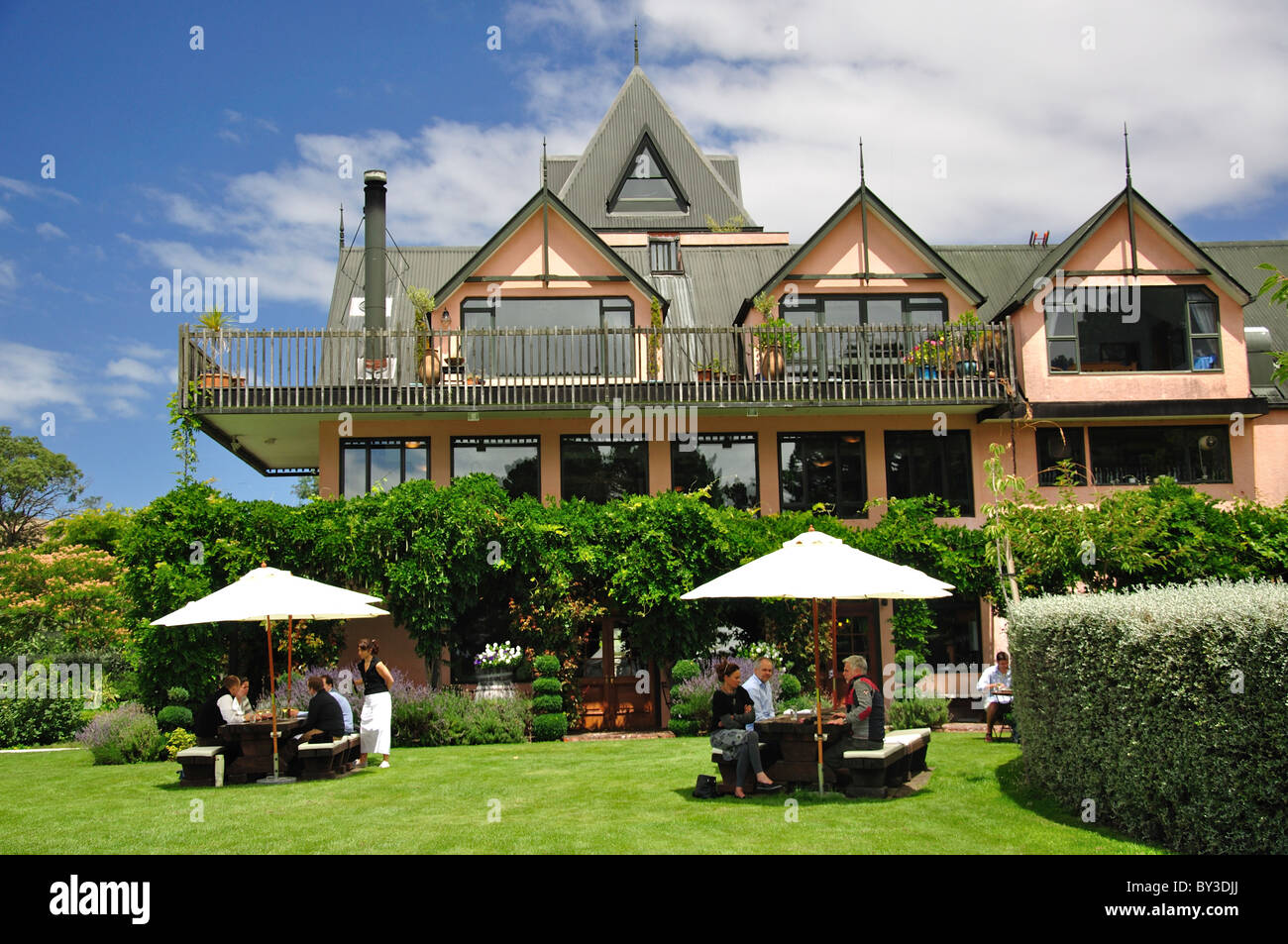 Pegasus Bay Winery and Restaurant, Waipara, North Canterbury, Canterbury Region, South Island, New Zealand Stock Photo
