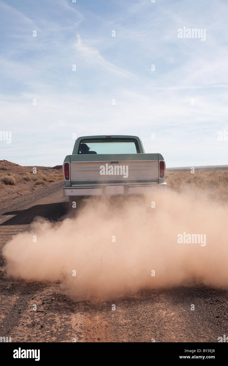 USA, Arizona, Winslow, Pickup truck driving Stock Photo Alamy