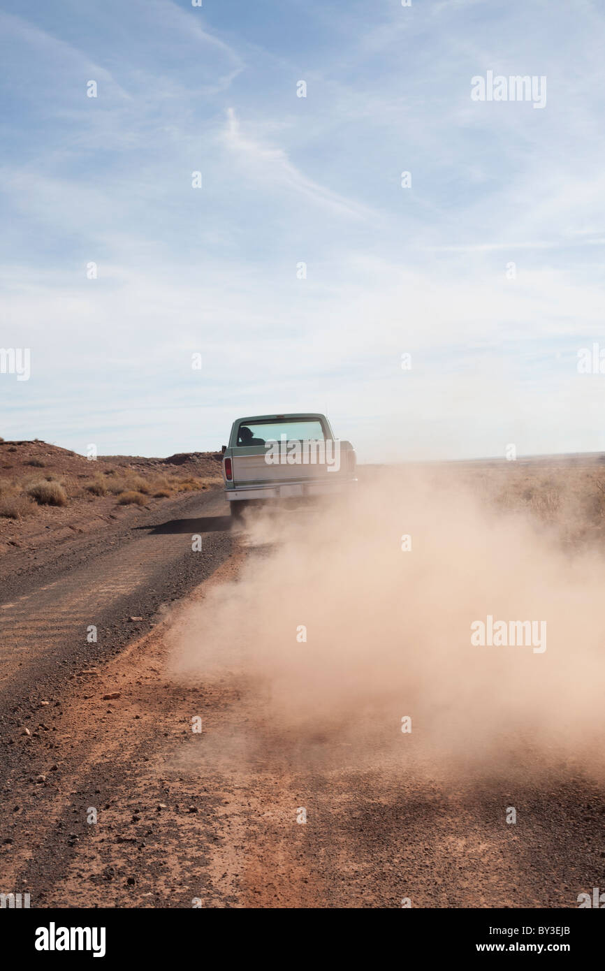 USA, Arizona, Winslow, Pickup truck driving Stock Photo Alamy