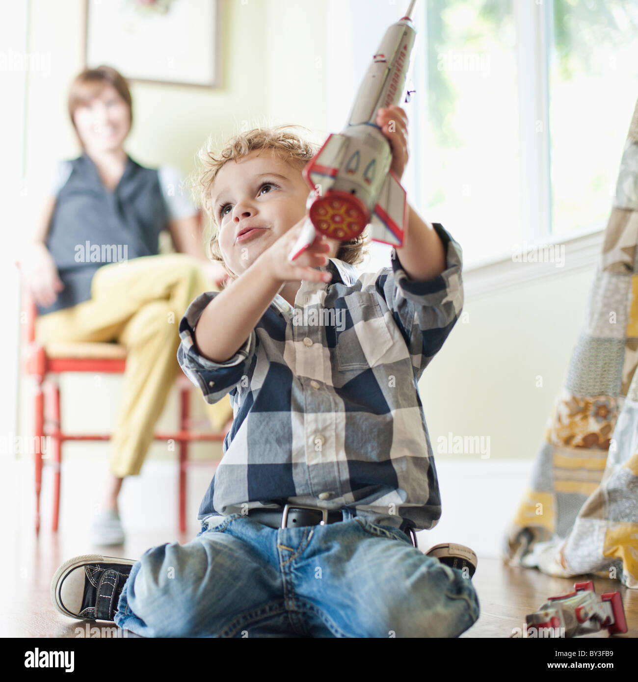 Boy toy rocket hi-res stock photography and images - Alamy
