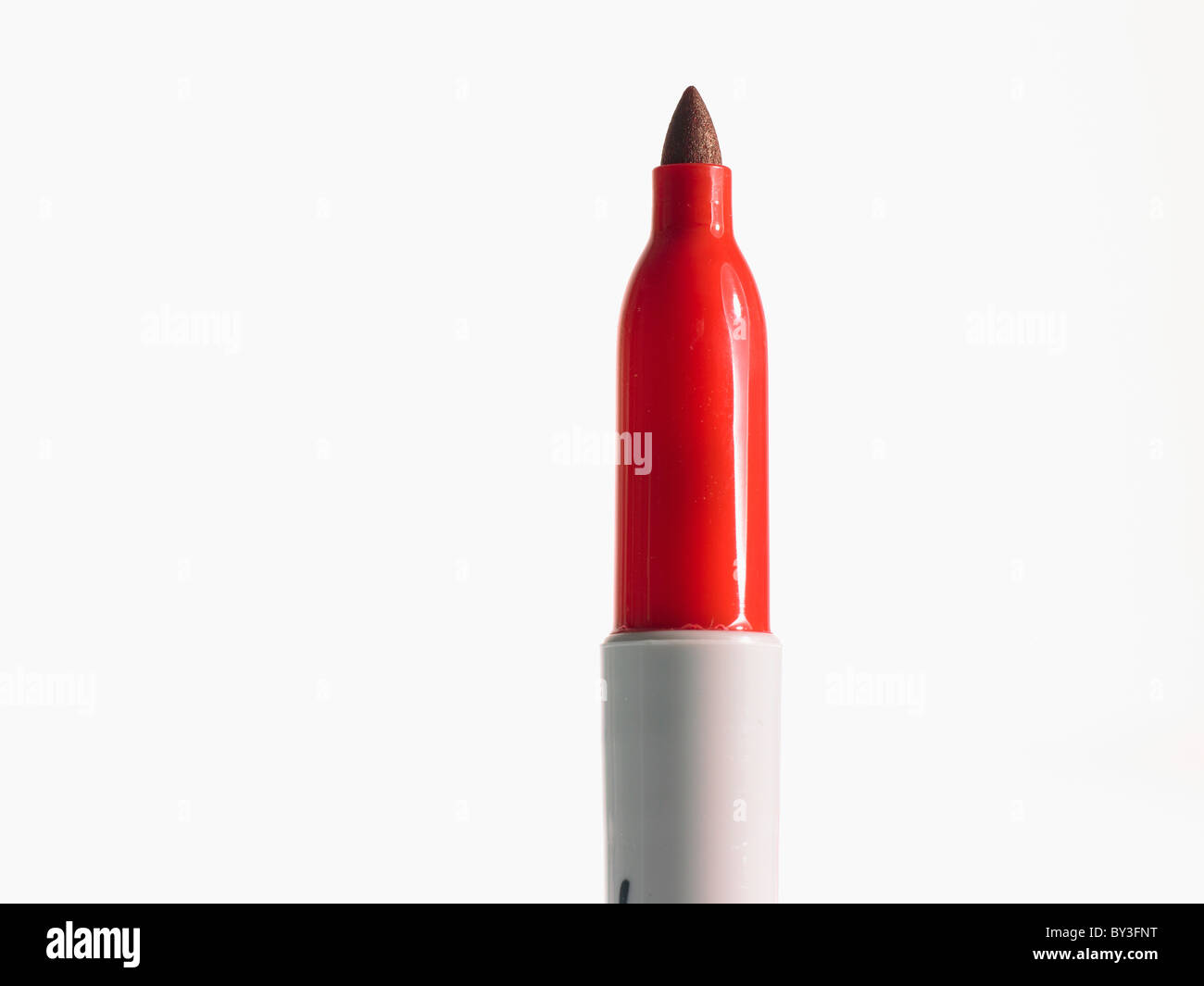 Studio shot of red felt-tip pen Stock Photo
