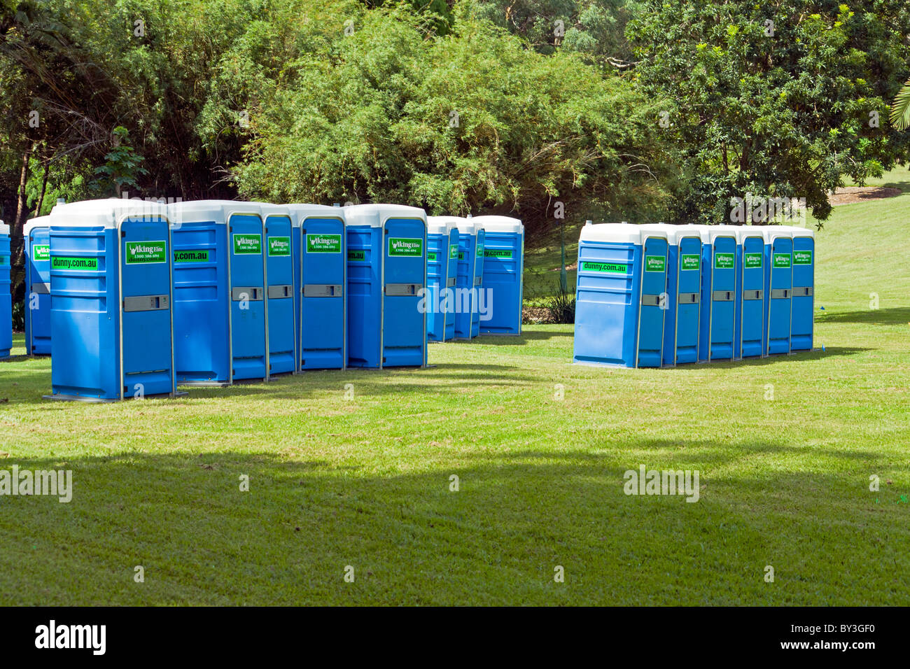 Portable Toilets Botanic Gardens Brisbane Qld Australia Stock Photo Alamy