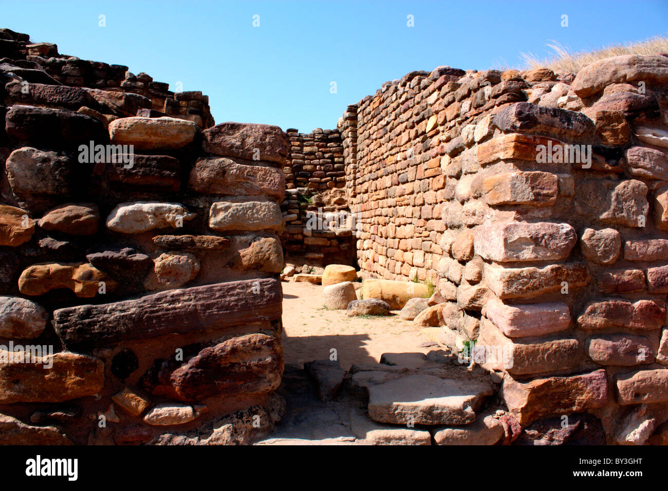 Ruins of Harappan civilisation, Dholavria, Gujarat,india Stock Photo