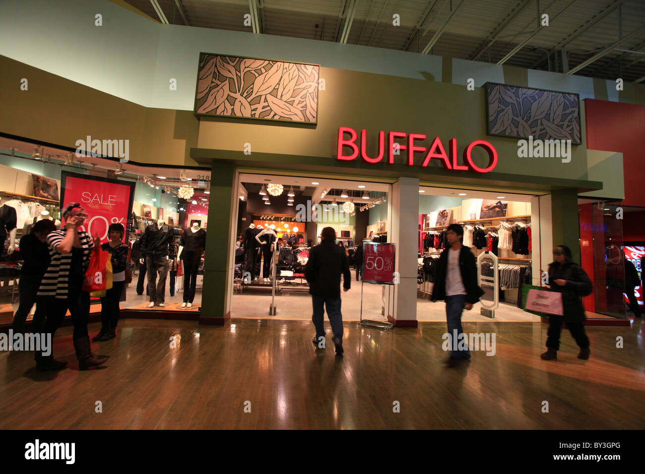 Buffalo clothing outlet store in Vaughan Mills Mall in Toronto Stock Photo  - Alamy