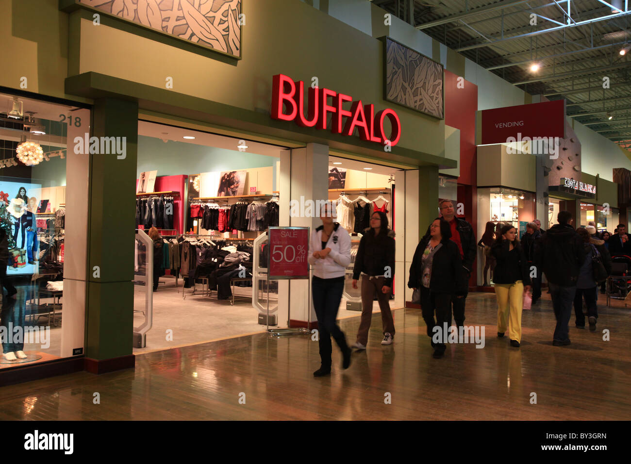 Buffalo clothing outlet store in Vaughan Mills Mall in Toronto, Canada Photo - Alamy