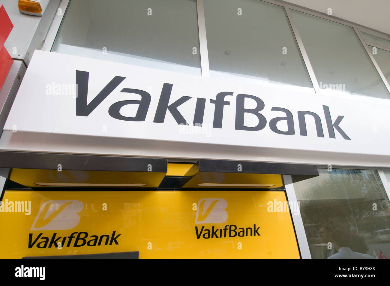 vakif turkish bank turkey banking banks high street banking system Stock Photo