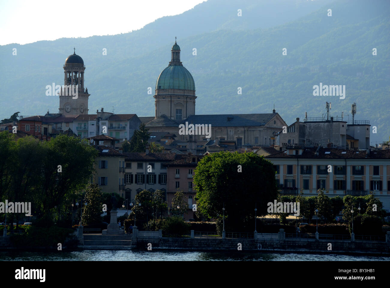 Town Verbania, Lago Maggiore, Piemonte, Italy Stock Photo