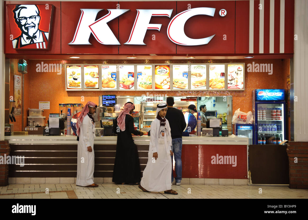 Villaggio Shopping Mall in Doha, Qatar resembling the city of Venice in Italy Kentucky Fried