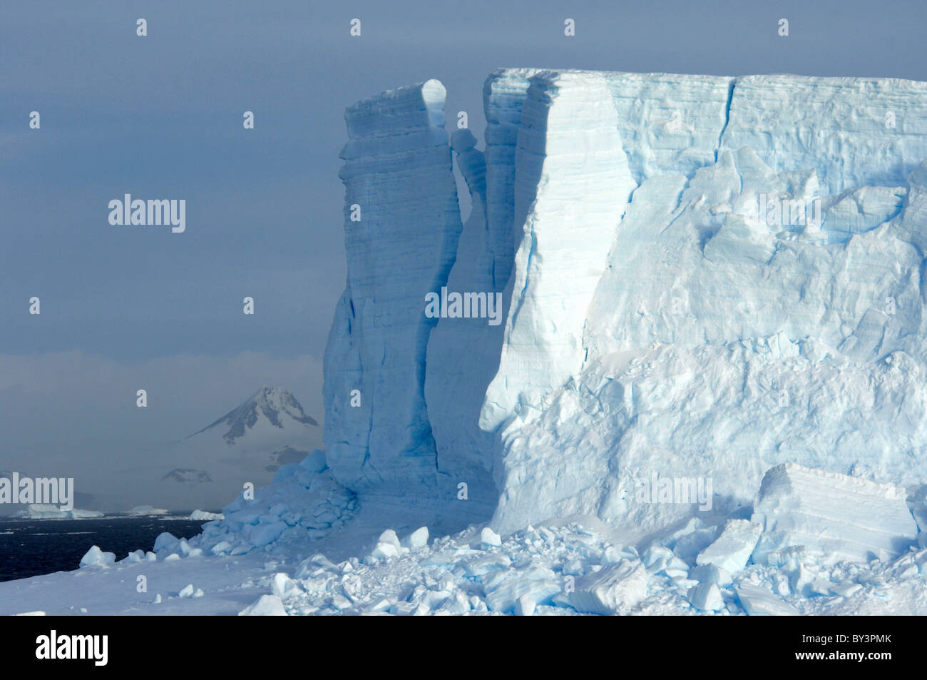 Iceberg in Antarctic Sound near Antarctic Peninsula, Antarctica Stock Photo