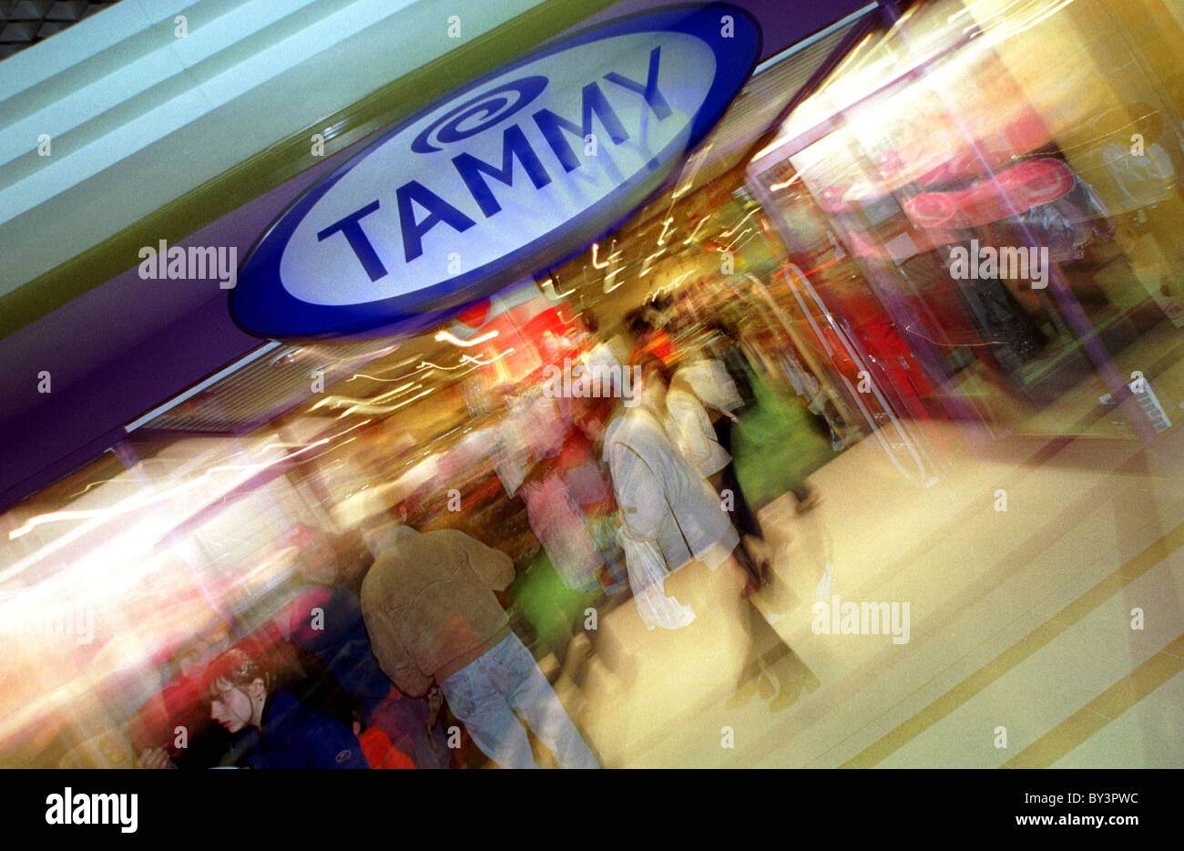 Tammy Girl shop in St Davids Shopping Centre, Cardiff Stock Photo