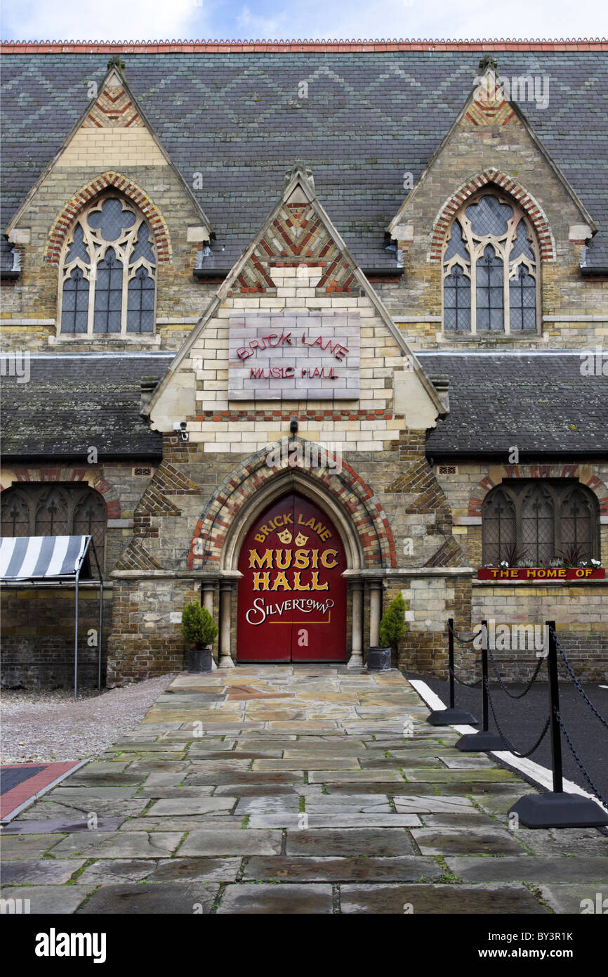 Doors to Brick Lane Music Hall Silvertown London Stock Photo - Alamy